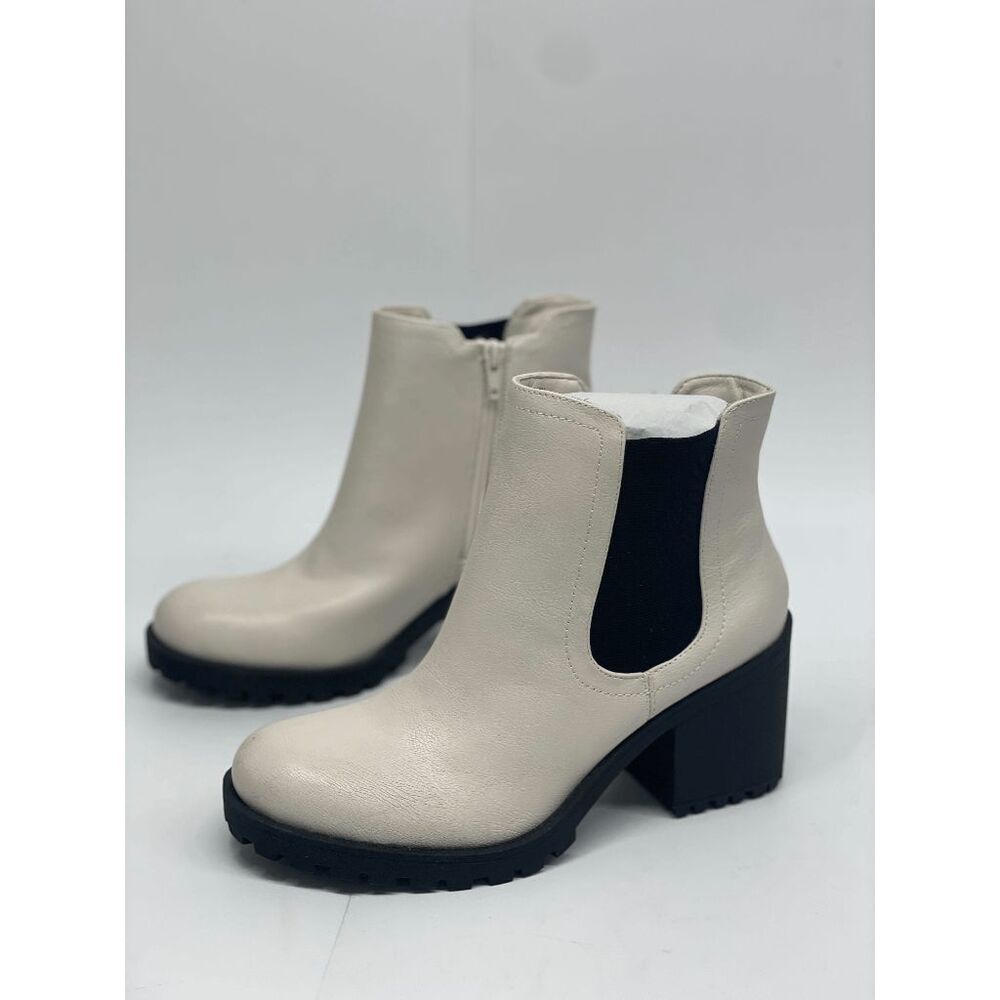 Sun + Stone Women's Morghan Ankle Booties - White 8M